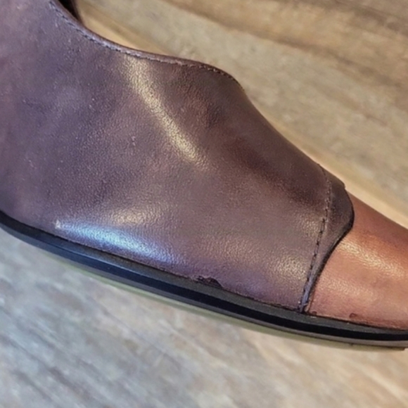Spring Step Mirth Bohemian Leather Pumps in Two-Tone Brown, Size 37, Size 7 - Picture 6 of 16